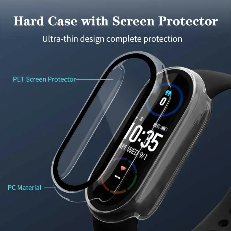 Tempered Glass+PC Case For Xia - Xiaomi Smartwatch Accessories recension och pris