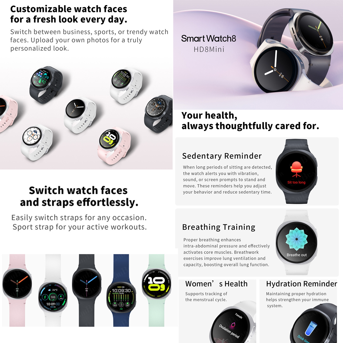 2026 New Watches 8 Mini GPS Tr - Smartwatch Face recension och pris
