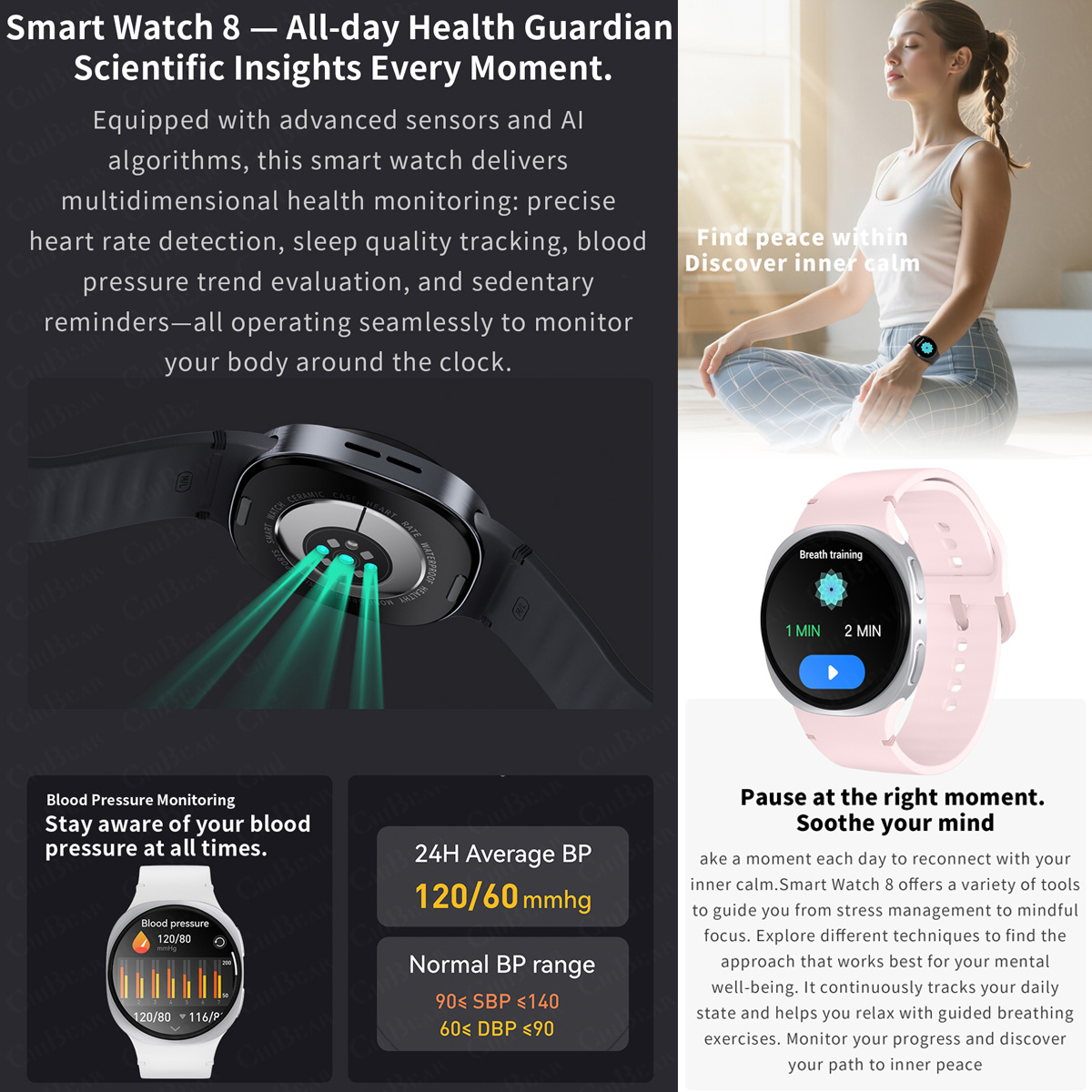 2026 New Watches 8 Mini GPS Tr - Smartwatch Face recension och pris