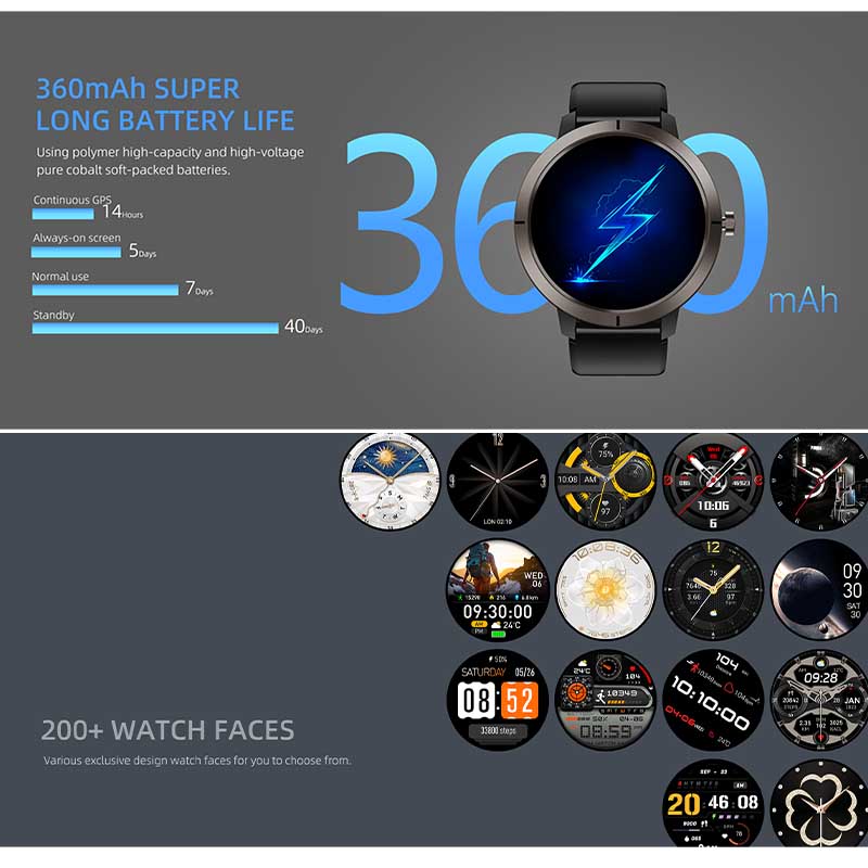 2026 GPS Smart Watch AMOLED 1. - Smartwatch Face recension och pris