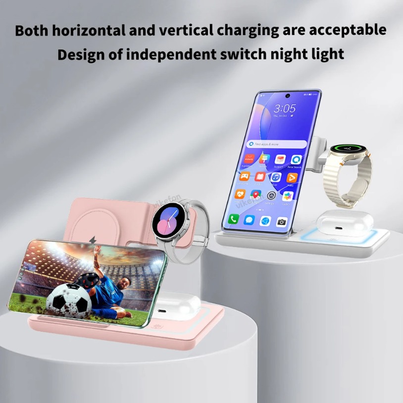 3 in 1 Foldable Wireless Charg - Wireless Charger Watch recension och pris