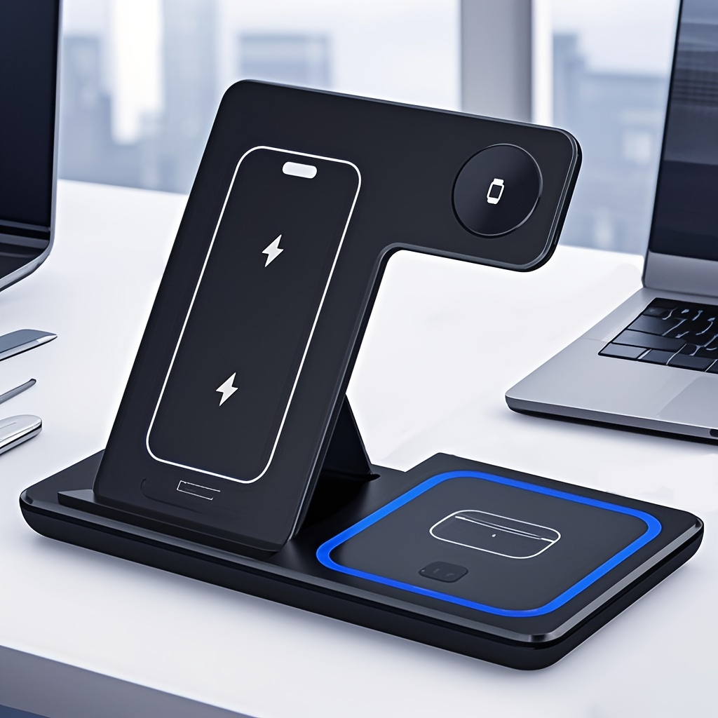 3-In-1 Foldable Wireless Charg - Wireless Charger Watch recension och pris